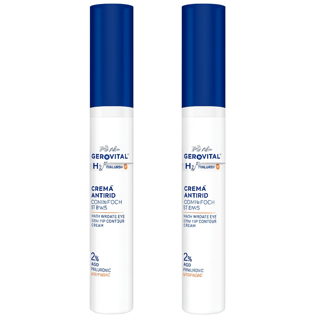 Crema contorno occhi e labbra antirughe Gerovital H3 Hyaluronic C, 15 ml, Farmec 1