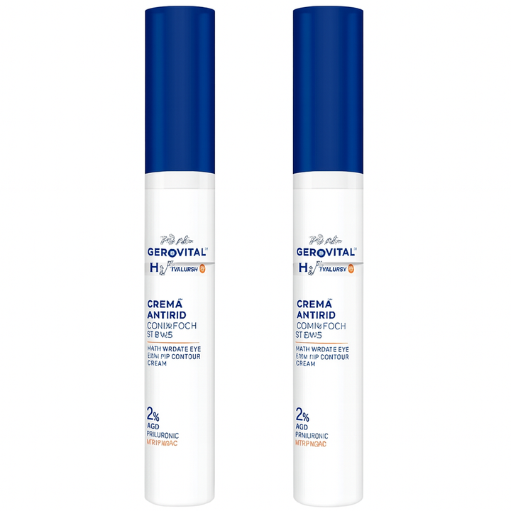 Crema contorno occhi e labbra antirughe Gerovital H3 Hyaluronic C, 15 ml, Farmec 1